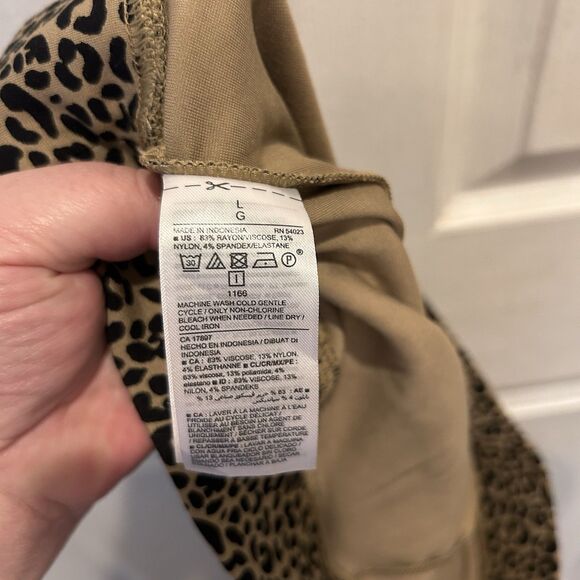 Old Navy‎ Stevie Animal Print Pull On Pants Womens Size Large NWT - Picture 6 of 6